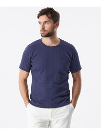 ランダムワッフルストライプカットソー EPOCA UOMO エポカ トップス カットソー・Tシャツ ブラック ホワイト ブルー【送料無料】[Rakuten Fashion]