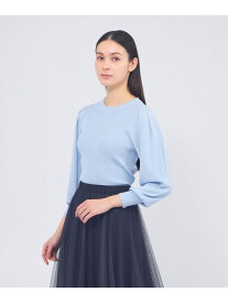 【EPOCA STORIA】パフスリーブニット《WEB&EPOCA THE SHOP店舗限定》 EPOCA エポカ トップス ニット ホワイト ブルー【送料無料】[Rakuten Fashion]