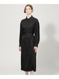 【SALE／40%OFF】【EPOCA DI BASE】 ブライトツイル シャツカラードレス 《WEB&一部店舗限定》 EPOCA エポカ ワンピース・ドレス ワンピース ブルー ブラック【RBA_E】【送料無料】[Rakuten Fashion]