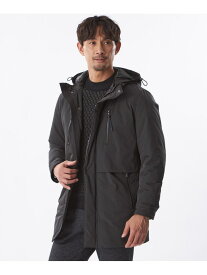 ポリエステルツイルミドルブルゾン EPOCA UOMO エポカ ジャケット・アウター ダウンジャケット・ダウンベスト ブラック グレー【送料無料】[Rakuten Fashion]
