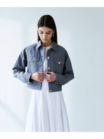 【SALE／65%OFF】コットンペーパークロス ステンカラージャケット EPOCA エポカ ジャケット・アウター その他のジャケット・アウター グレー ホワイト【RBA_E】【送料無料】[Rakuten Fashion]