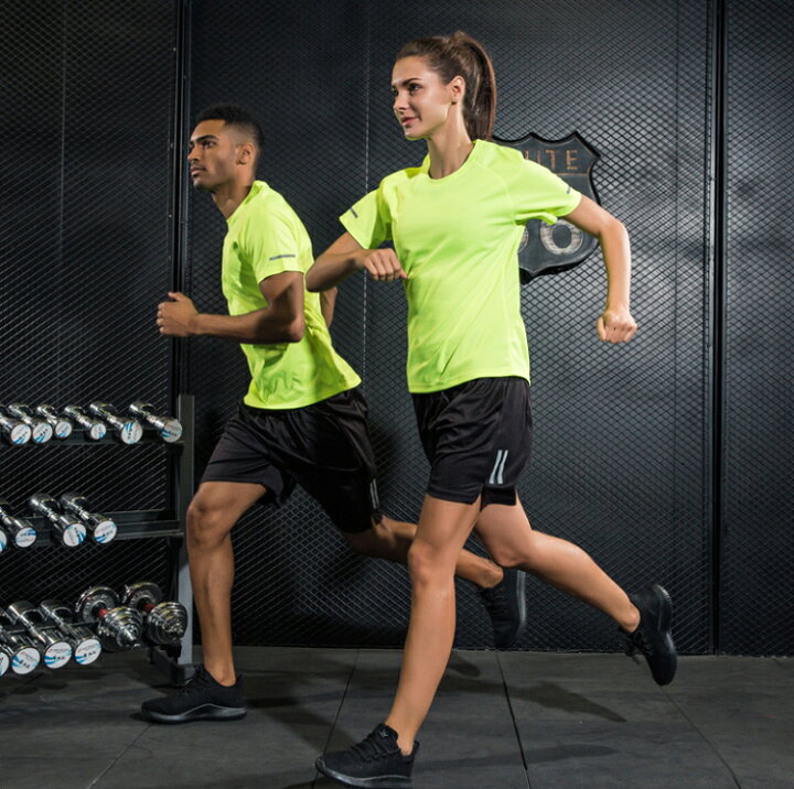 Tシャツ カモフラ ランニングウェア スポーツウェア メンズ レディース Gym ジム ランニング 半袖 夏用 代引不可