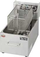 マルゼン電気フライヤー(一槽式、ヒーターユニット取り外し式)型式：MEF-M8FT寸法：幅255mm 奥行475mm 高…