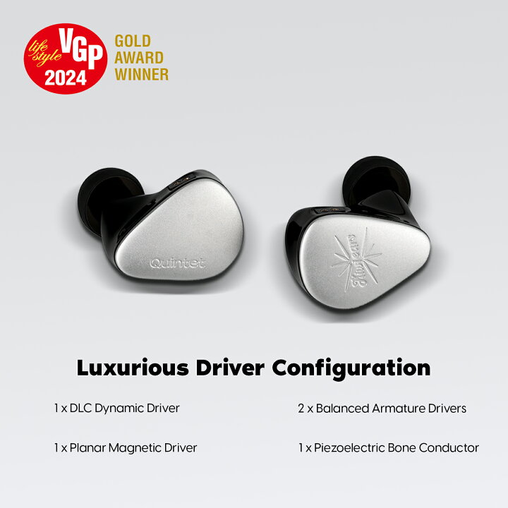 楽天市場】【PR】「送料無料」Kiwi Ears Quintetハイブリッド型HIFI 