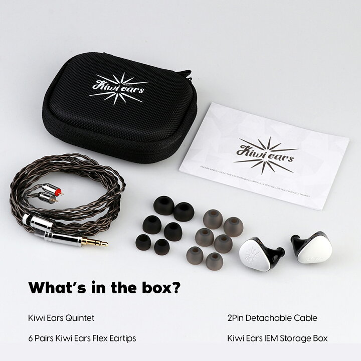 楽天市場】【PR】「送料無料」Kiwi Ears Quintetハイブリッド型HIFI 