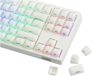 �y���������zEPOMAKER Lusterfly Jelly �L�[�L���b�v�Z�b�g 123�L�[ �_�u���V���b�g���[�U�[���� MDA�v���t�@�C�� ABS+PC �񓧉� MX�݊� 61/68/84/87/98/100/104�L�[ ���J�j�J���L�[�{�[�h�p