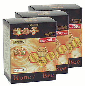 蜂の子カプセル快音(3箱セット) マルマン サプリメント 健康維持 サプリ 生活習慣 ギフト プレゼント 包装ラッピング可(有料)