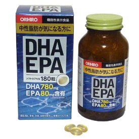 機能性表示食品DHA・EPA180粒 オリヒロ サプリメント オメガ3脂肪酸 DHA EPA 必須脂肪酸 サプリ 生活習慣 健康食品 ギフト プレゼント 包装ラッピング可（有料）