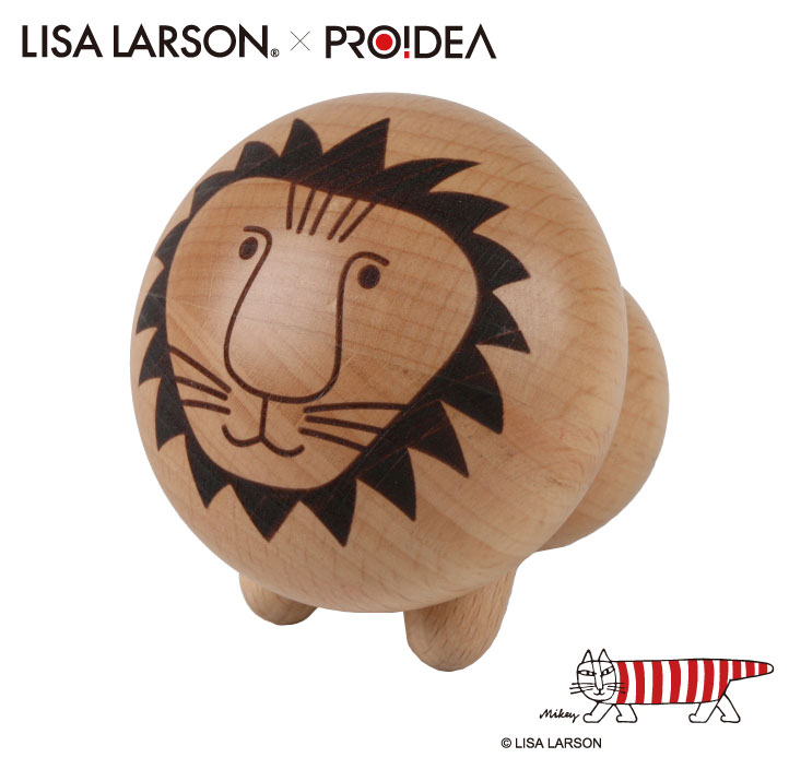 インテリアとしても映えるライオン柄の天然木ヘルスボール リサラーソンデザイン ライオンヘルスボール 価格 交渉 送料無料 期間限定で特別価格