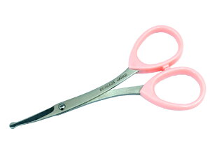 日本製 刃先が丸く安全なハサミ ムダ毛、鼻毛用【メール便配送・代引不可】W-25