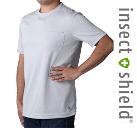 insect shield【インセクトシールド】虫よけさらっとTシャツ　半袖　グレー【DM便かレターパックでお届け】【代引・日時指定不可】