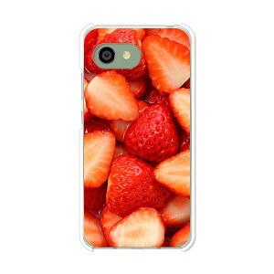 AQUOS R2 compact 803SH/SH-M09 ���� �P�[�X/�J�o�[ �yStrawberry �N���A�P�[�X�f�ށzaquosr2compact803sh �J�o�[ �A�N�I�X SHM09 �\�t�g�o���N �y�V���o�C�� mineo