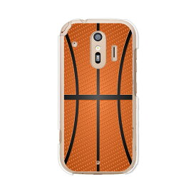 らくらくスマートフォン me F-01L / らくらくスマートフォン F-42A 共通 ケース/カバー 【Basketball クリアケース素材】らくらくスマホ カバー ハードケース らくらくホン 携帯ケース docomo ドコモ