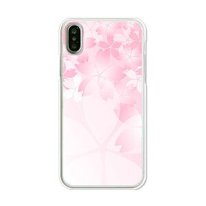 iPhone XS ケース/カバー 【桜咲く クリアケース素材】iphonexs カバー iPhone10s docomo ドコモ au softbank ipxs