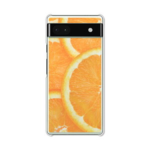 Google Pixel6a ケース/カバー 【フレッシュオレンジ クリアケース素材】グーグルピクセル6a Google Pixel 6a スマホケース 携帯ケース 携帯カバー