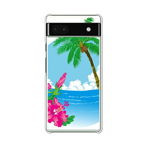 Google Pixel6a ケース/カバー 【ハワイアン(ワンポイント) クリアケース素材】グーグルピクセル6a Google Pixel 6a スマホケース 携帯ケース 携帯カバー
