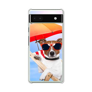 Google Pixel6a ケース/カバー 【サマーわんこ クリアケース素材】グーグルピクセル6a Google Pixel 6a スマホケース 携帯ケース 携帯カバー