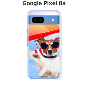 Google Pixel 8a カバー/ケース シリコンケースよりもコシがありゴミがつきにくいTPUカバー 【サマーわんこ TPUソフトケース】グーグルピクセル8a Google Pixel 8a スマホケース 携帯ケース 携帯カバ