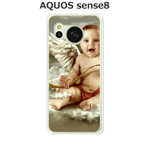 AQUOS sense8 SH-54D / SHG11 / SH-M26  Jo[/P[X VRP[XRVS~ɂTPUJo[ yBaby Angel TPU\tgP[XzANIXZX8 AQUOSZX8 X}zP[X gуP[