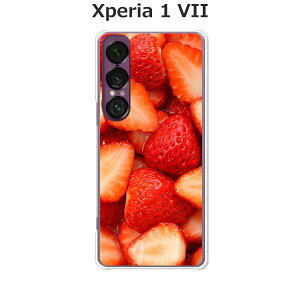 Xperia 1 VII SO-51F/SOG15/A501SO/XQ-FS44  P[X/Jo[ yStrawberryzIׂ n[hP[X  VRP[XقǗǂdTPU \tgP[X GNXyA1VII hR au \tgoN ق X}
