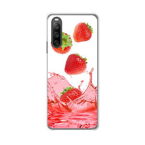 Xperia 10 IV SO-52C/SOG07/A202SO/XQ-CC44 共通 ケース/カバー 【ストロベリージュース クリアケース素材】xperia 10 iv ケース エクスペリア10 IV xperia10iv スマホケース 携帯ケース
