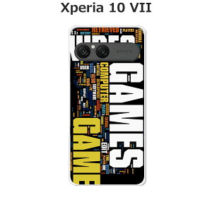 Xperia 10 VII SO-52F/SOG16/A502SO/XQ-FE44 共通 ケース/カバー 【GAMES】選べる ハードケース と シリコンケースよりほど良い硬さのTPU ソフトケース エクスペリア10VII ドコモ au ソフトバンク ほか スマホ