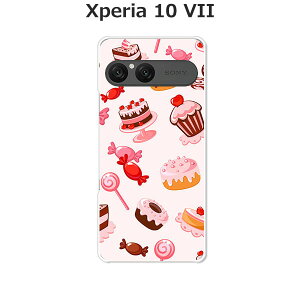 Xperia 10 VII SO-52F/SOG16/A502SO/XQ-FE44 共通 ケース/カバー 【スィーツ】選べる ハードケース と シリコンケースよりほど良い硬さのTPU ソフトケース エクスペリア10VII ドコモ au ソフトバンク ほか