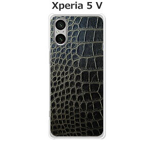 Xperia 5 V SO-53D / SOG12 / XQ-DE44  Jo[/P[X VRP[XRVS~ɂTPUJo[ yCrocodile TPU\tgP[XzGNXyA5V Xperia5V X}zP[X gуP[X gуJ