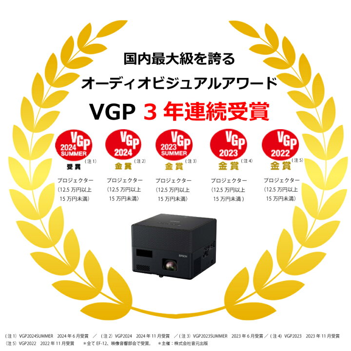 楽天市場】エプソン ドリーミオ ホームプロジェクター EF-12 EF-12H 