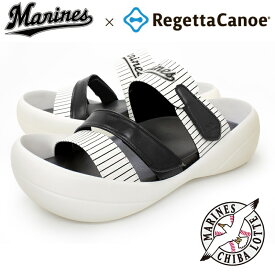 Regetta Canoe リゲッタ 千葉ロッテ メンズ サンダル 限定 プロ野球 グッズ コラボ 千葉ロッテマリーンズ Marines 12球団 おしゃれ お洒落 早い者勝ち ギフト プレゼント ファン 応援グッズ 大きいサイズ 小さいサイズ S M L LL 日本製 国産