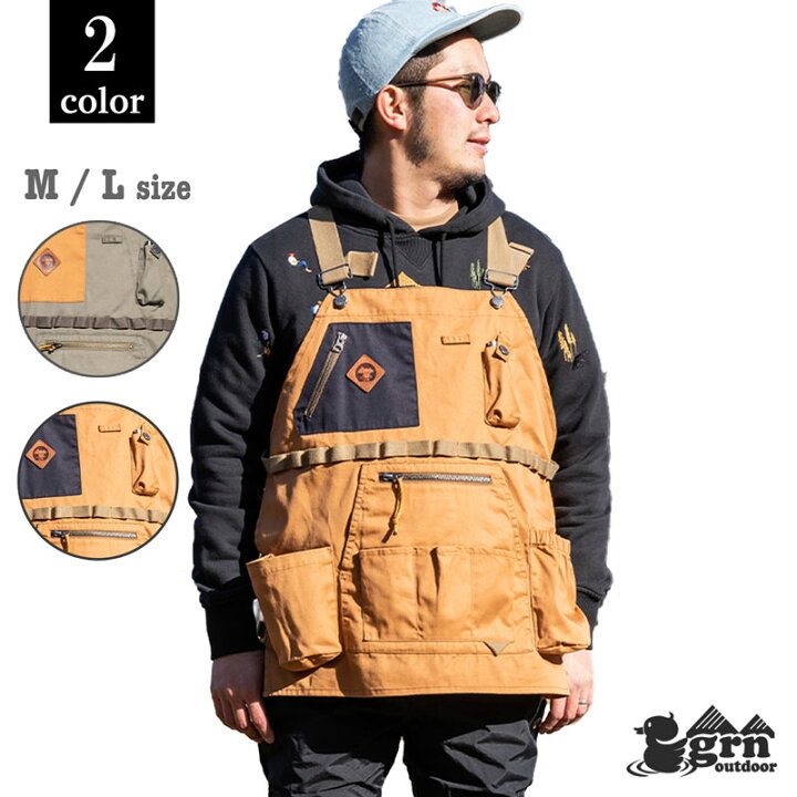 楽天市場】grn outdoor 火遊び キャンパー ベスト HIASOBI CAMPER VEST 
