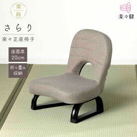 楽々健楽府 さらり RK-02012 楽々 正座椅子 正座イス しびれにくい 軽量 コンパクト 和室 介護 シニア