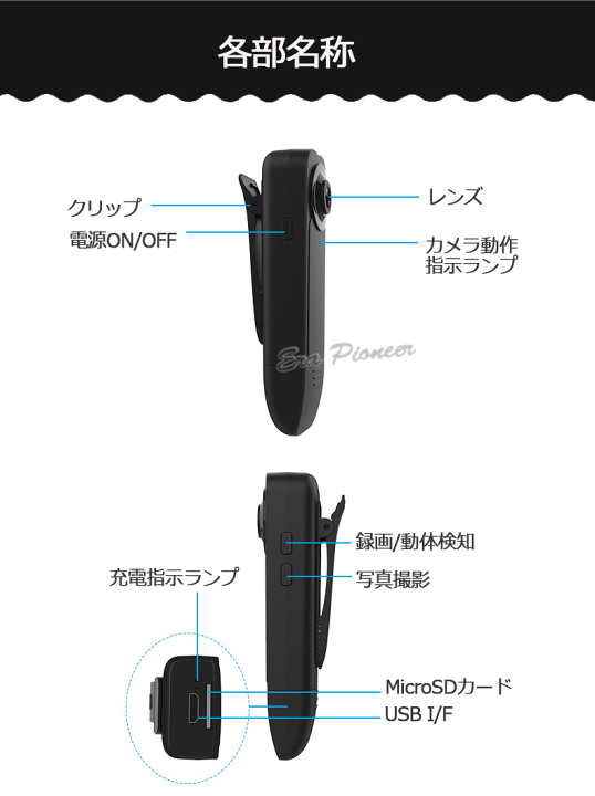 デジタルHDビデオカメラレコーダー 　作動確認しました 楽天市場】【6時間録画】防犯カメラ/小型ビデオカメラ/155度広角/動体