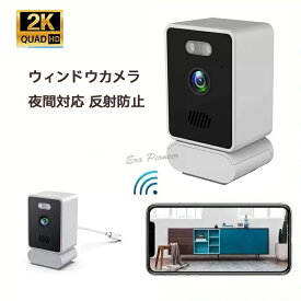 防犯カメラ ガラス越し撮影 反射なし WiFi AP 窓用カメラ 水槽観察用カメラ 魚観察 2K画質 赤外線録画
