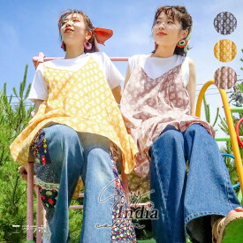 チュニック 大人可愛い キャミソール キャミチュニック 大きいサイズ レディース 春 夏 トップス インド綿 コットン 綿100％ バッククロス 華奢ヒモ おしゃれ ゆったり 体型カバー 大人 柄物 総柄 3L 4L 薄手 涼しい 軽い *1 *2-3t *y3-4t
