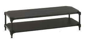 エレクター ローボードセット ブラック 幅1200mm×奥行450mm×高さ（天板込み）313mm　（B1848MBBD1×1　B1848MBB1×1　B12PB2×2）エレクター スチールラック 収納 ローボード テレビラック テレビボード インテリア