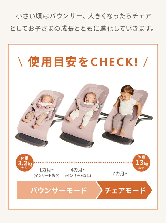 楽天市場】【公式】 エルゴベビー エボルブ バウンサー Ergobaby 
