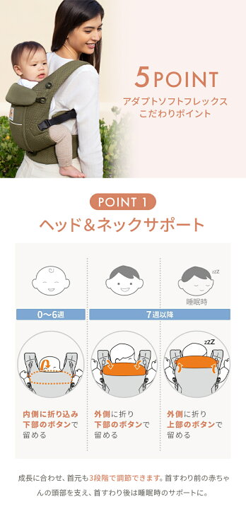 楽天市場】【公式】 エルゴ アダプト ソフトフレックス 抱っこ紐 
