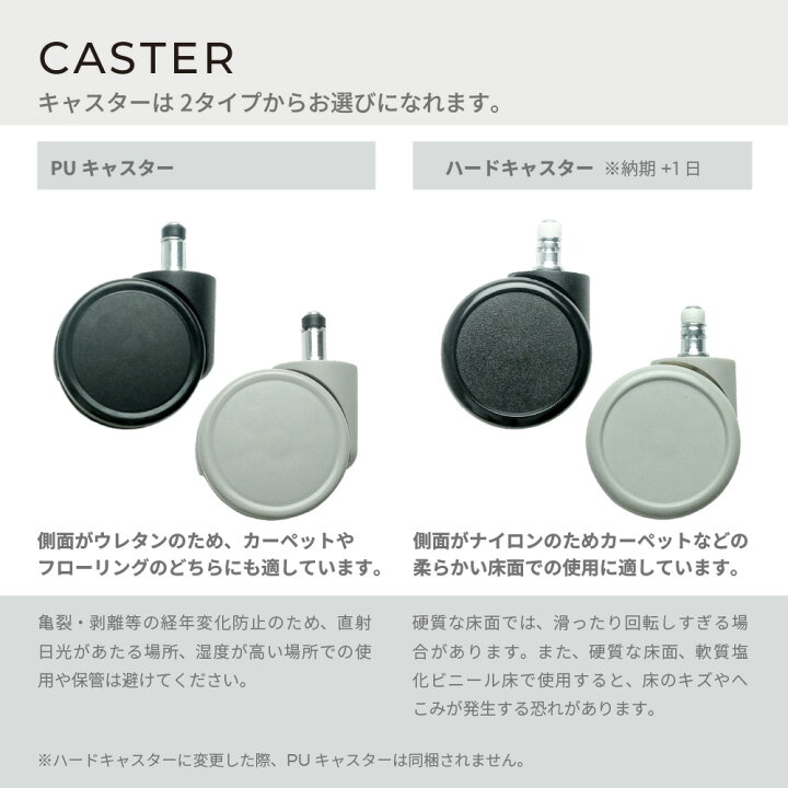 楽天市場】エルゴヒューマン プロ 交換用キャスター 5個セット(1脚分 