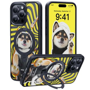 ʂ㎿E_360°]CASEKOO iPhone 15 Pro pP[X Č D ČRMILKi tBbg MagSafeΉ ő25W}[dΉ c px  ϏՌ ϋv bvz[t 