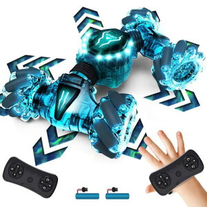 Tecnock ���W�R���J�[ �W�F�X�`���[���W�R�� �q������ �X�^���g�J�[ ���ʑ��s 360°��] 4WD �I�t���[�h LED���C�g �l�֋쓮 USB�[�d �����R���J�[ RC�J�[ �� �������� �a���� �v���[���g ��l���� 