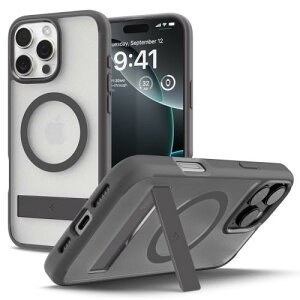 Spigen RpNgȃX^htiPhone 16 Pro P[X MagSafeΉ  NA X^ht ČRMILKi EgEnCubhSE}OtBbg ACS08380 (tXgEOC)