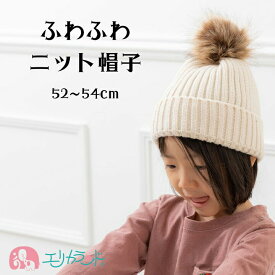 ニット帽子 ベージュ ブラウン 帽子 フード 秋 冬 防寒 冷え対策 予防 子供 女の子 男の子 女児 ベビー キッズ ジュニア 小学生 52〜54cm おでかけ 外出 なりきり 暖かい プレゼント クリスマス お誕生日 バースデー プチギフト 贈り物 孫 伸縮性 送料無料