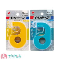 ニチバン セロテープ テープ イエロー ブルー テープ幅15mm 安心設計 子ども 小学生 幼稚園 保育園 園児 …
