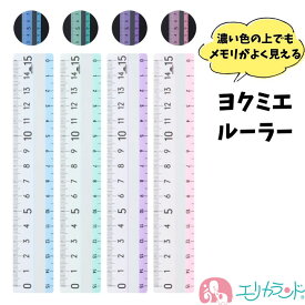 レイメイ ヨクミエルーラー 15cm 定規 メモリがよく見える 見やすい 小学生 中学生 男の子 女の子 新1年生 入学 進級 入学準備 ピンク パープル グリーン ブルー おすすめ 文房具 プレゼント ギフト 贈り物 送料無料