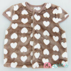 袖付きベスト ベスト 子供用 ベビー用 車柄 シープボア生地 80cm 90cm 100cm メール便で送料無料