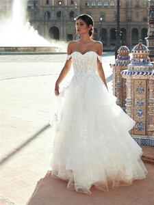 �E�F�f�B���O�h���X �T�C�Y�I�[�_�[ �Z�~�I�[�_�[ �T�C�Y�J�X�^�}�C�Y�� A���C�� wedding dress �ԉ� ���� ������ ��I�� �񎟉� �u���C�_�� ws3276