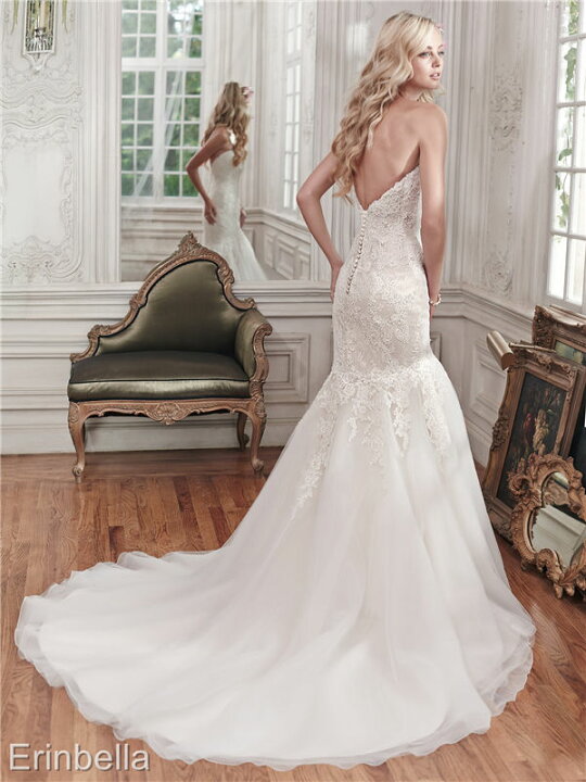 楽天市場】ウェディングドレス wedding dress マーメイドライン  