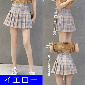SK36#ミニスカート フレア 日本国内当日発送 ボトムス レディース 夏 スカート 制服風 プリーツスカート 膝丈 かわいい 学生服 チェック柄 大きいサイズ お洒落