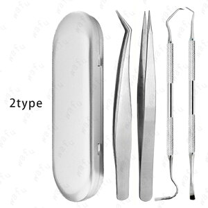 br66#歯石取り 4本セット 日本国内当日発送 スケーラー 自宅用 デンタルケア 歯用ツール 口臭予防 ステンレス製 歯間 ヤニ 歯垢取り 歯石削り 専用ケース付き